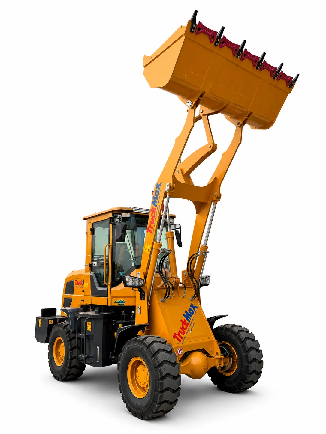 Cargador Frontal T930, vista frontal con balde